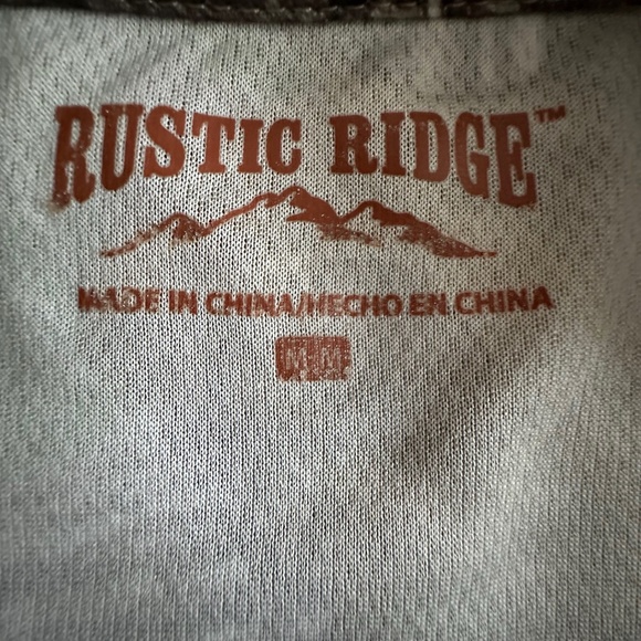 Rustic Ridge Man's M Green/Brown/Gray Camouflage Short Sleeve Round Neck T-shirt - Picture 12 of 14